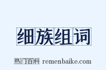 细族组词是什么意思的图片